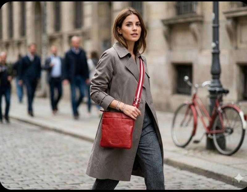 Шкіряна сумка месенджер BALLY Switzerland унісекс — оригінал