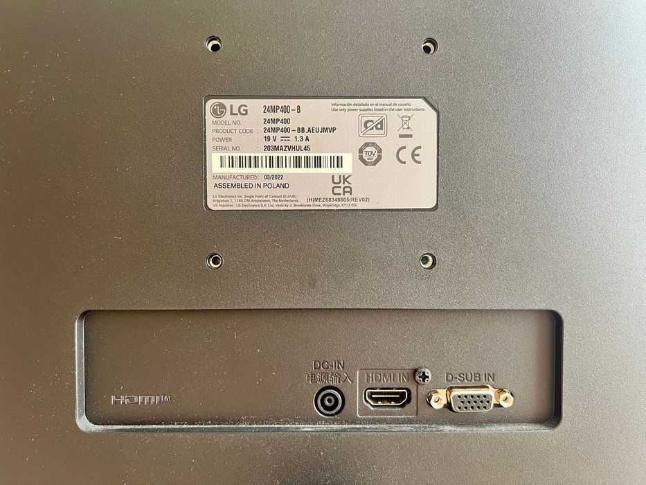 4 Monitores 23,8" LG 24MP400-B (FHD/IPS)