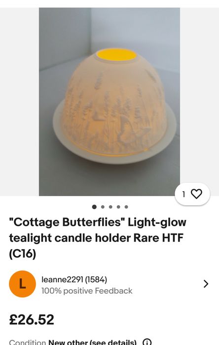 Фарфоровый подсвечник Литофания Light-Glow «Кошки» (Новый)