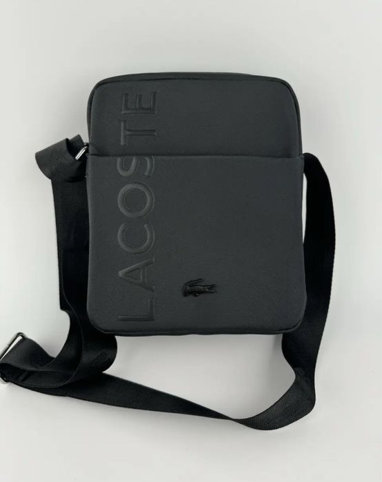 Lacoste сумка Чоловіча через плече , Барсетка lacoste Чорного кольору