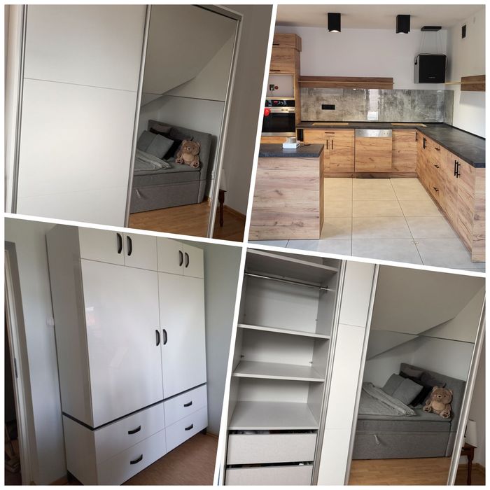 Skręcanie i montaż mebli z paczek.