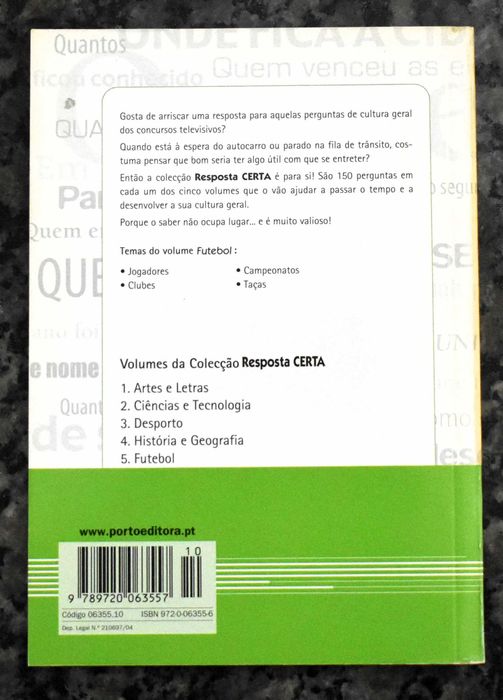 Resposta Certa - Futebol