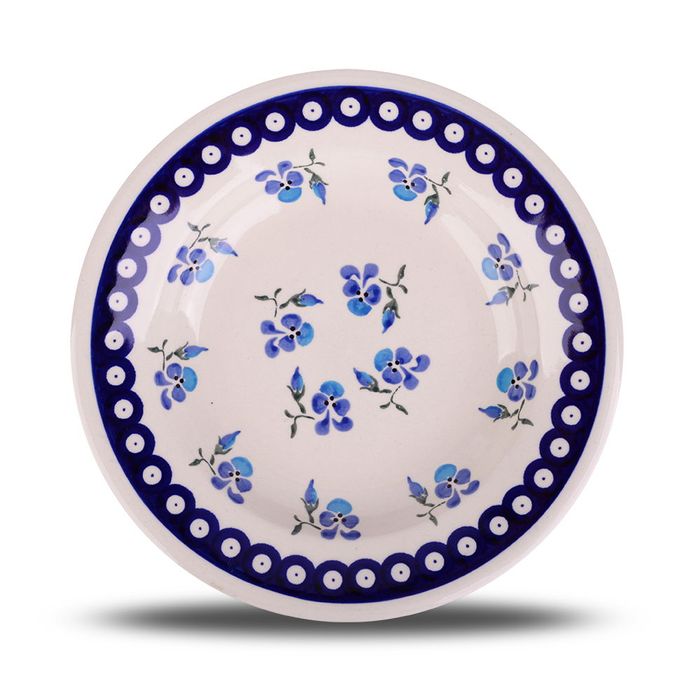 Talerz obiadowy głęboki Bolesławiec 24 cm - wzór 890 / sklep Poznań