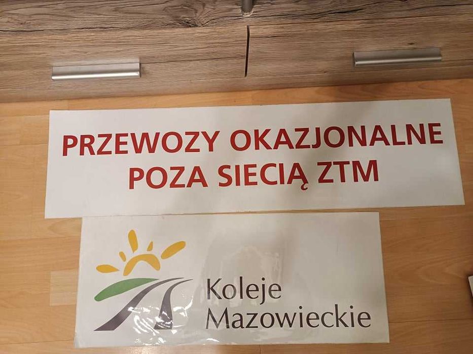 Naklejki trasowe linii EEC (ZTM Warszawa)