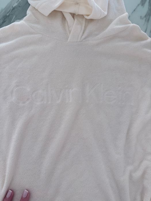 Calvin Klein bluza kremowa frotte XS, 34