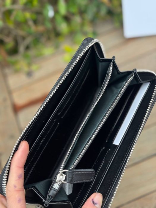 Гаманець Lacoste чоловічий чорний кошелек клатч Лакост Лакоста черный