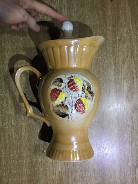 Вінтажний керамічний глечик з кришкою, СРСР, кувшин
