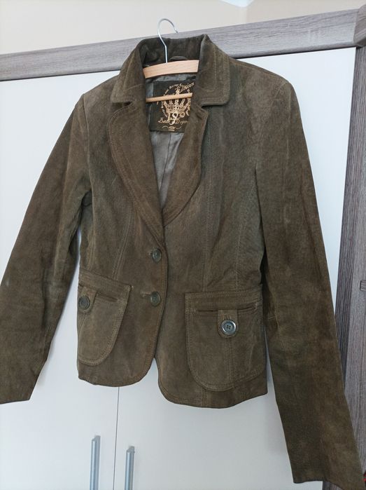 Kurtka ze skóry naturalnej marki New Look
