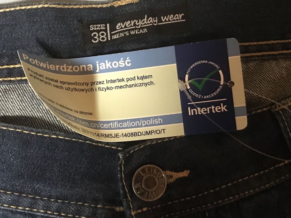 Nowe męskie jeansy, duży rozmiar