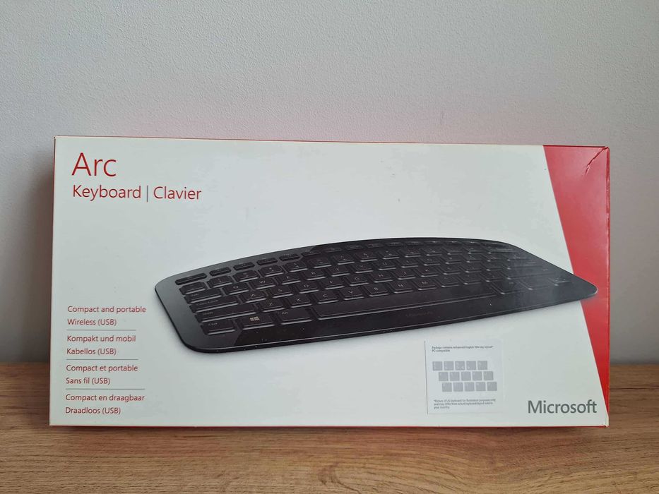 klawiatura Microsoft Arc czarna USB J5D-00015