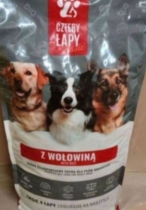 Karma dla psa o smaku wołowiny 20 kg