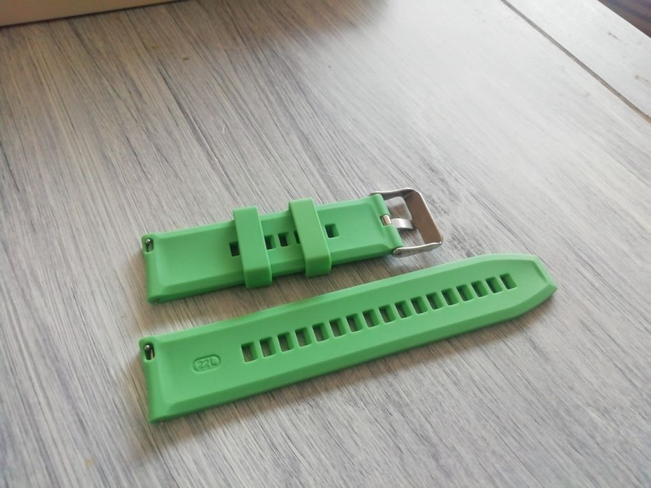 Bracelete 22mm em silicone, WATCH GT (Nova) Verde clara