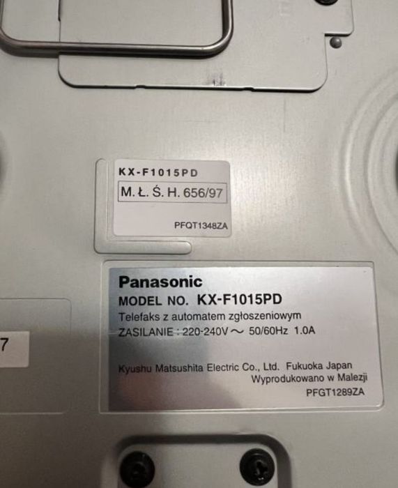 Panasonic Telefon i Fax KX-F1015PD