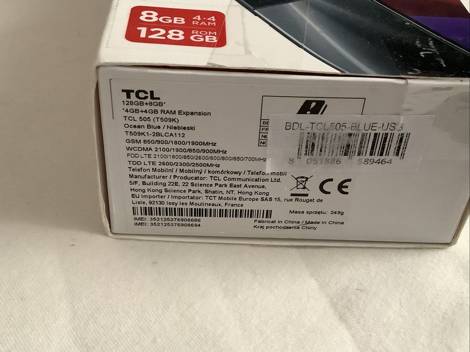 Telemovel TCL 505 Cinza