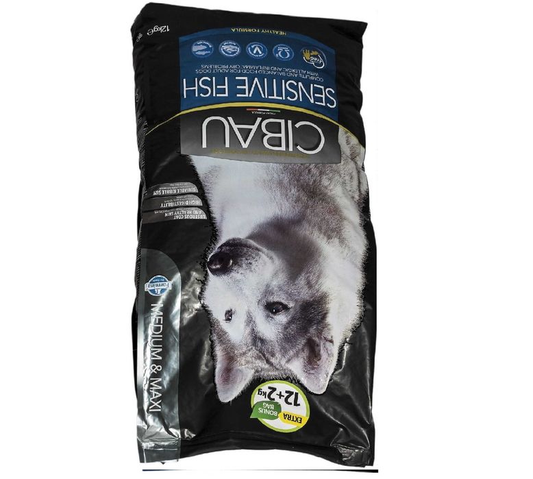 FARMINA Cibau Sensitive FIsh RYBA Medium Maxi Adult 14kg