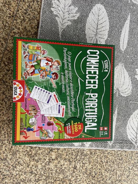 Jogo de tabuleiro conhecer portugal