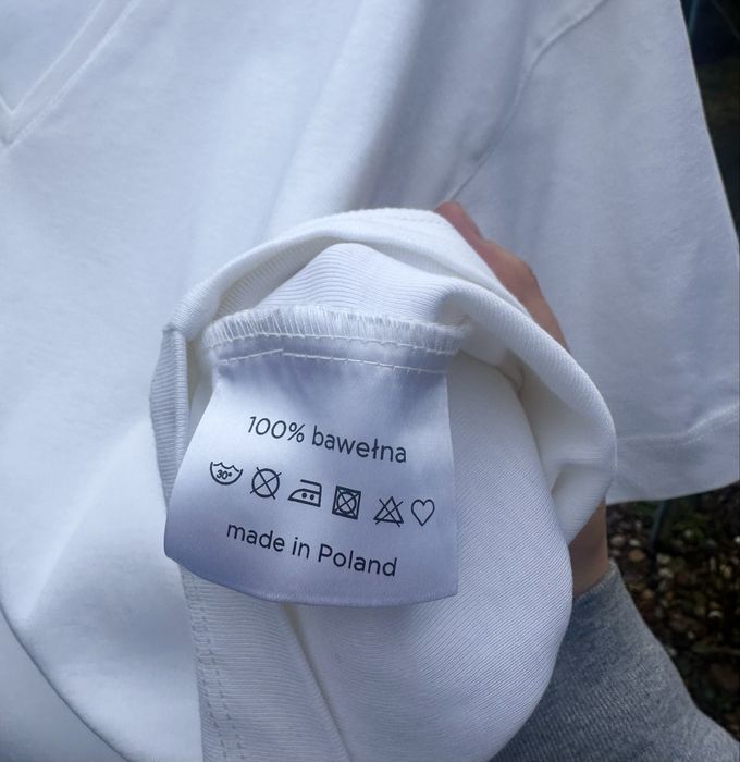 Nowy t-shirt biały oversize Love Tee polskiej marki Tyszert M/38