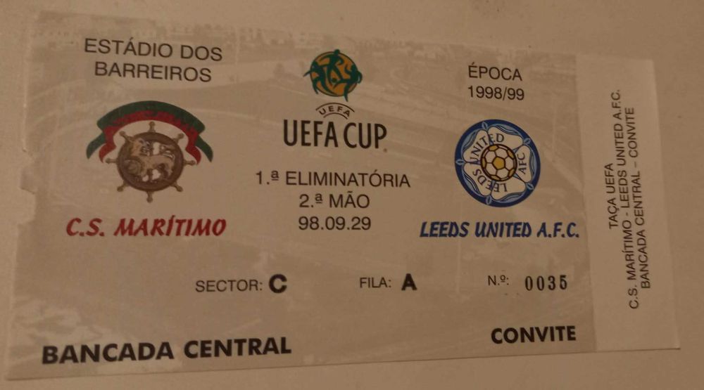 Bilhetes de Futebol do F.C.Porto /Benfica/Maritimo/Salgueiros