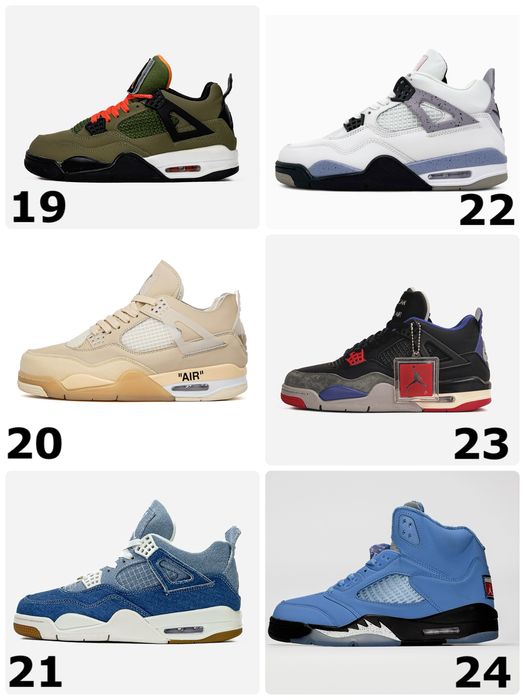 Всі кольори‼️ Кросівки Jordan retro 4 джордан ретро 4 високі