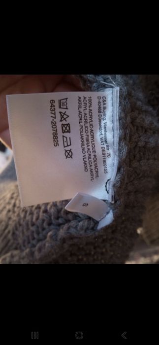 Sweter bez zapięcia c&a M/L
