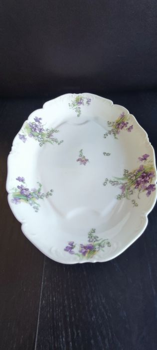 Unikat Ćmielów Drucki Lubecki fiołki