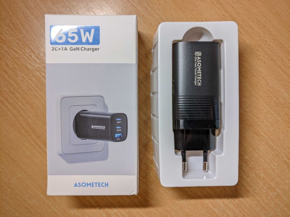 ASOMETECH 65W блок живлення і кабель Гарантія