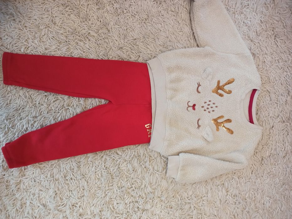 Утеплений костюм для дівчинки, 86-92