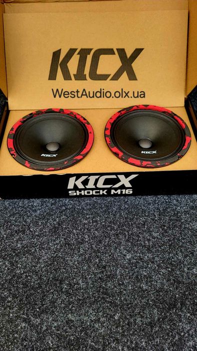 16см НОВИНКА Kicx Shock M16, 130Вт,динаміки в авто, колонки: 1 350