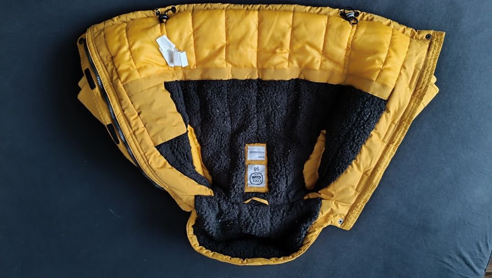 Gruba zimowa kurtka parka Urban skate smyk 98