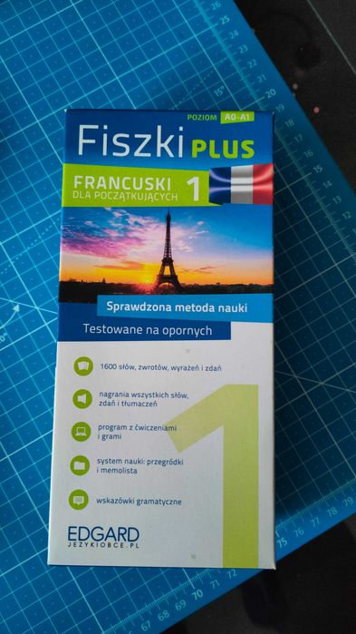 Fiszki plus francuski dla początkujących A0 A1 600 fiszek jak nowe
