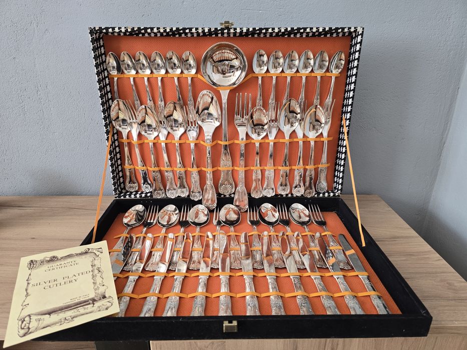 Komplet sztućców posrebrzanych VINTAGE – LBL Italy A800 EP ZING – 51 e