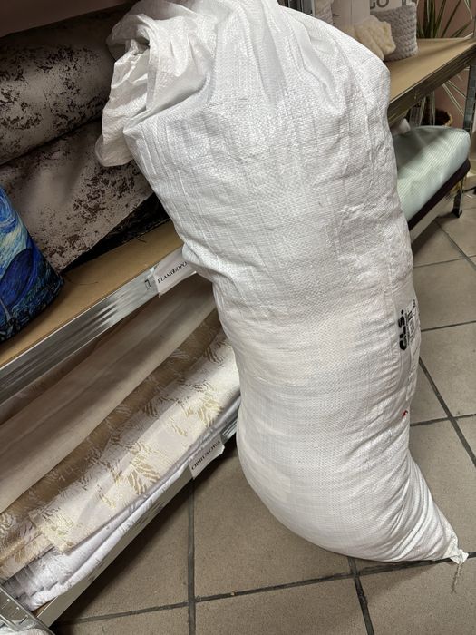 Kawalki scinki materiałów tkanin duże szerokie 1m+ worek dużo