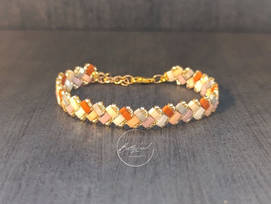 Zestaw dwóch bransoletek z koralików miyuki - handmade