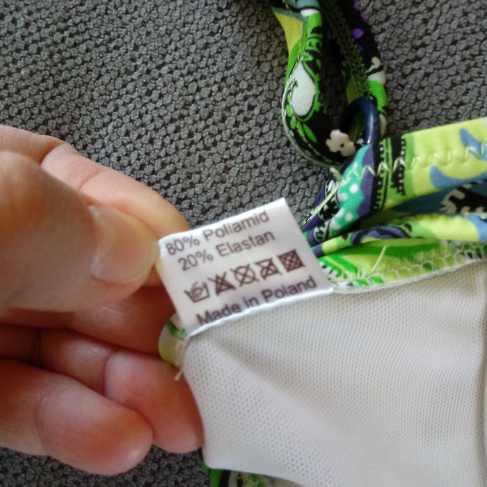 Góra od stroju bikini, kolor zielony, 75C