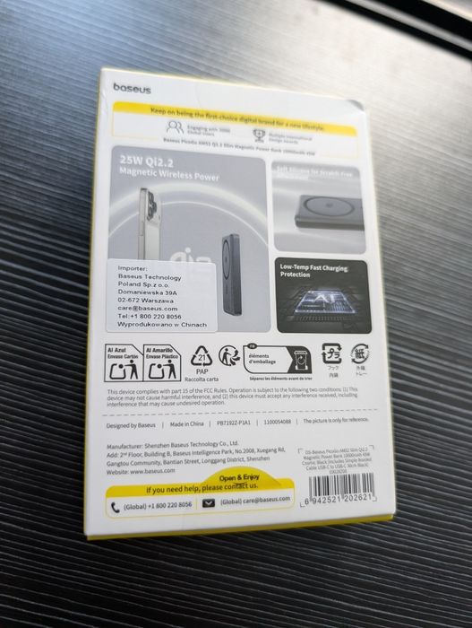 Powerbank Baseus PicoGo AM52 SLIM Qi2.2 10000mAh 45W