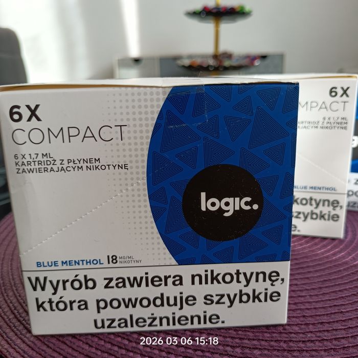 Logic kartridże o smaku mentolowym