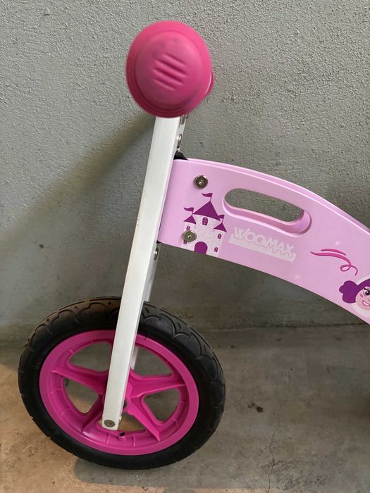 Bicicleta Princesa sem Pedais em Madeira Woomax