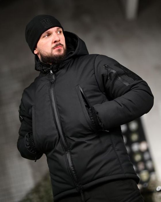 Зимній тактичний костюм 5в1 чорний ПП8202(50 - 02)