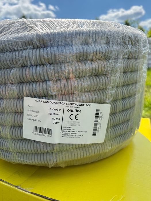 Peszel 15x20, rura samogasnąca PCV 750N, 50m z pilotem