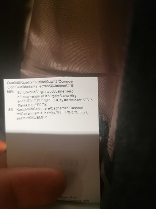 Blazer Cinzento Hugo Boss Lã e Cashmere 50 Perfeito
