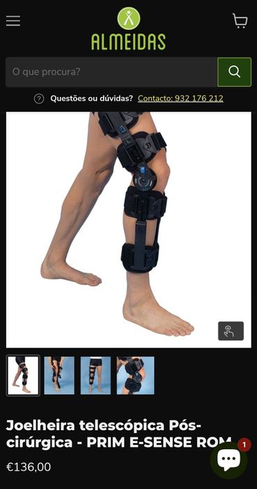 Joalheira telescópica pós-cirurgia