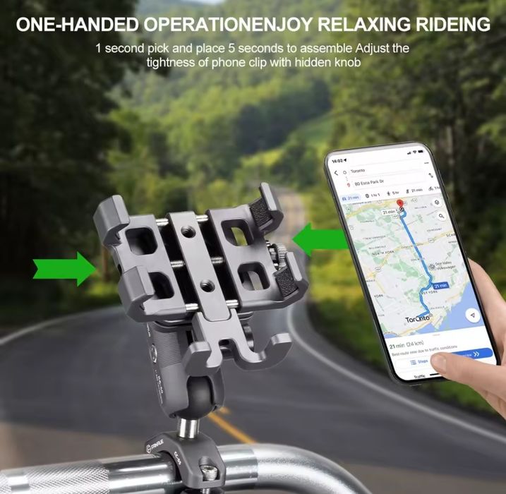 Тримач якість! + демпфер вібрації держатель на руль мотоцикла