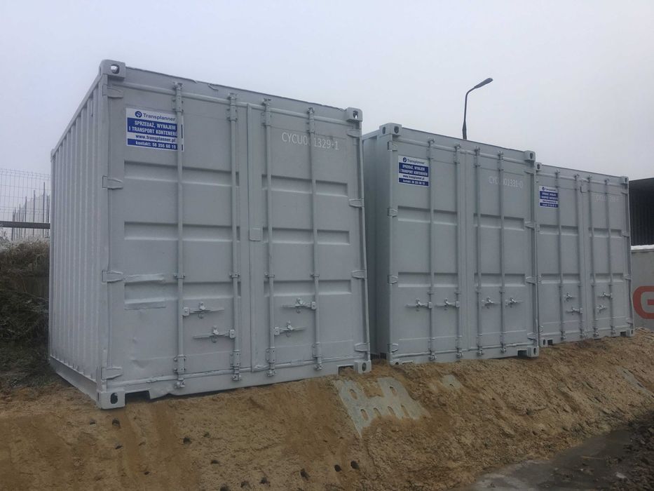 Kontenery 10DV/DC -dł.3m, używane, odmalowne sprzedam - AB