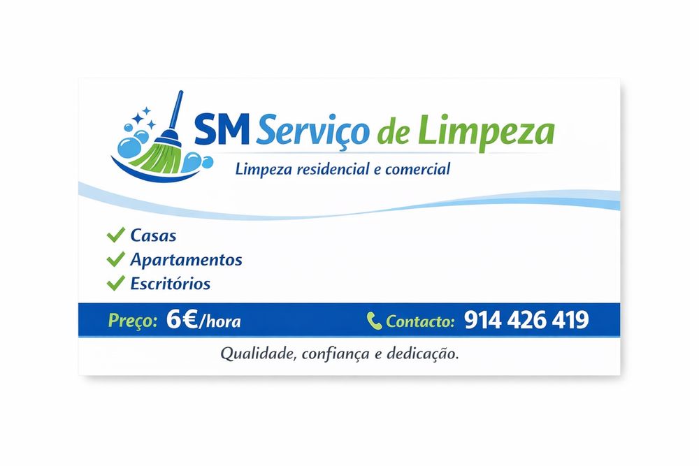 Limpezas - contactar para mais inf