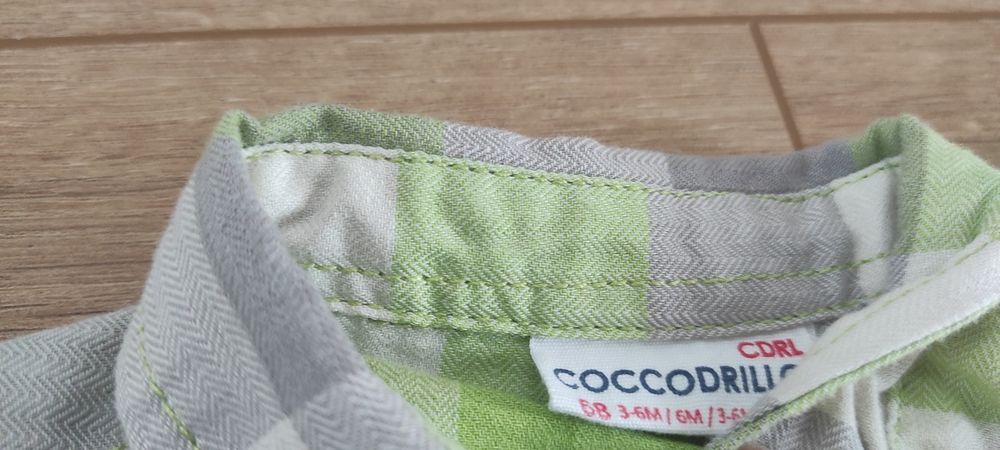 Cocodrillo - koszula w kratę dla niemowlaka