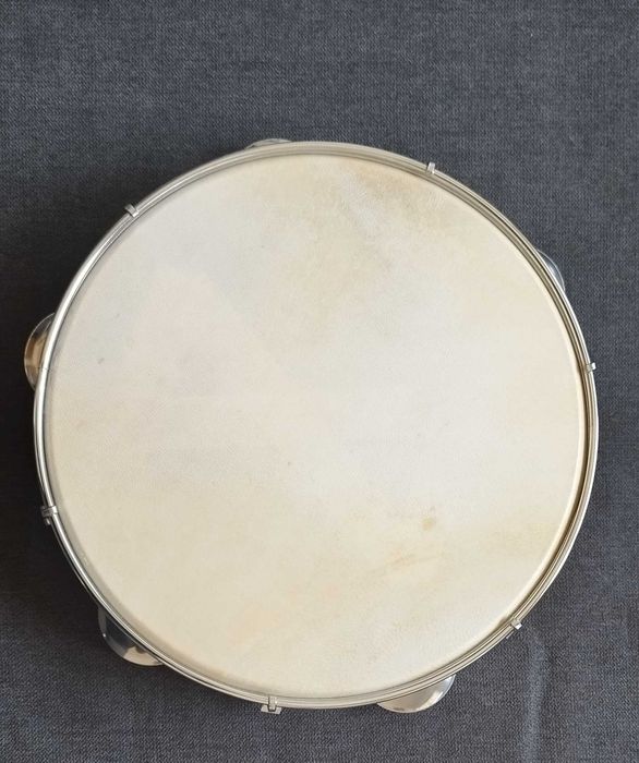 Pandeiro couro, 10 polegadas
