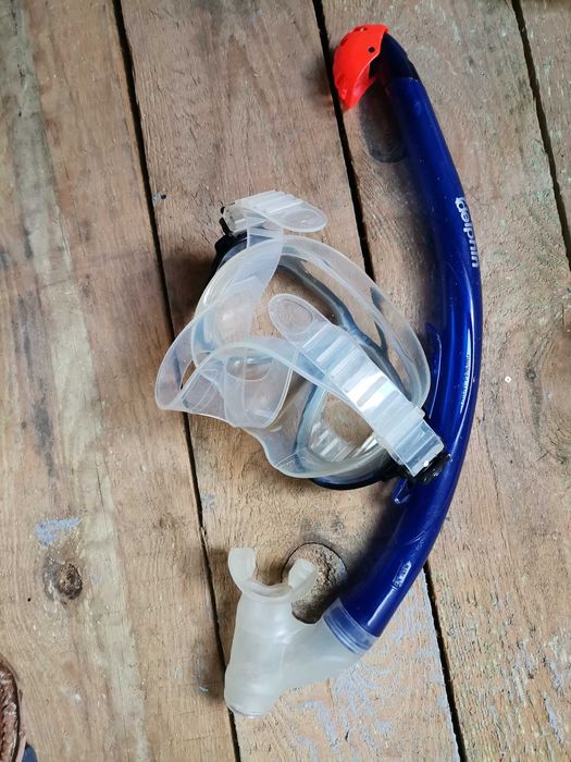 Maska do nurkowania z rurką delphin