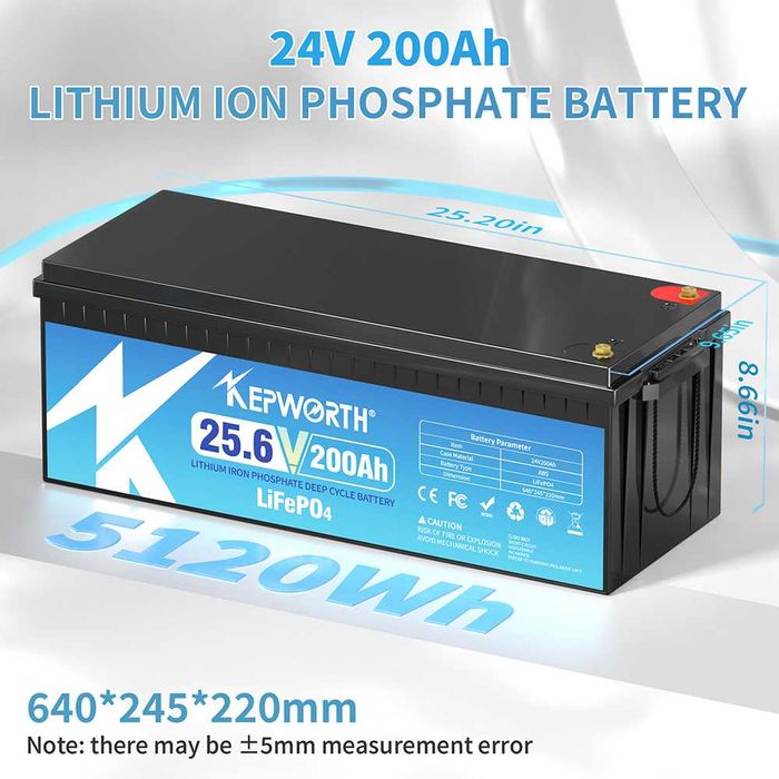 Акумулятор LiFePo4 Kepworth 24/48V, 60/100/200A аккумулятор lifepo4