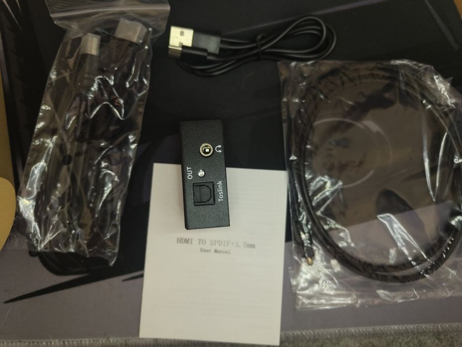 Extrator de Áudio HDMI ARC para Óptico (SPDIF) + Jack 3.5mm — NOVO