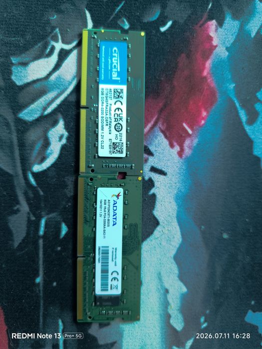 SO-DIMM DDR4 16 ГБ (2×8 ГБ), 3200 МГц